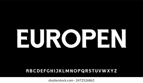 modern and display alphabet font vector set