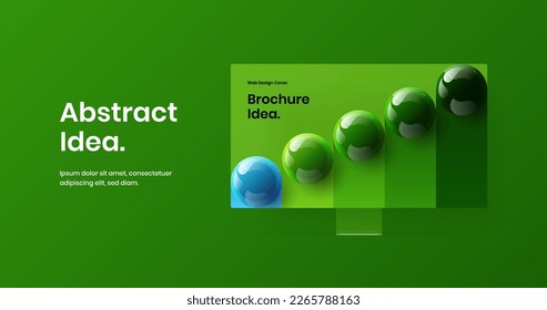 Modern display mockup presentation template. Amazing web project design vector concept.