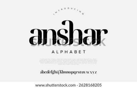 Modern display serif font with bold curves and contemporary flair, perfect for branding and headlines