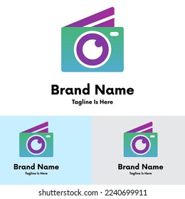 
Diseño moderno de logotipo de cámara desechable
