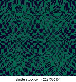 Modern distorted textile print. Winter fabrics collection.
