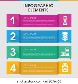 Modern district infographic template. infographic design with district icons includes . can be used for presentation, diagram, annual report, web design.