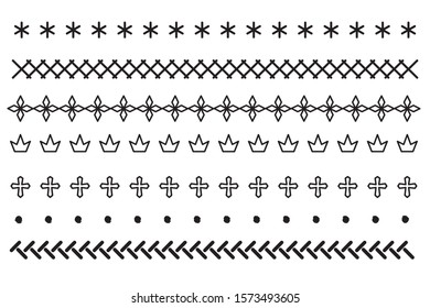 Modern dividers and underliners. Vector collection.