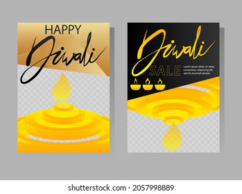 Modern Diwali design for presentations templates with space for photo background. Annual report, leaflet, book, poster, flyer, brochure, cover design.