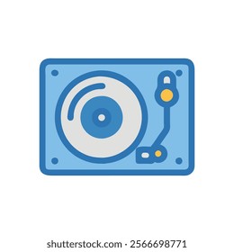 Modern DJ Turntable Graphic Design