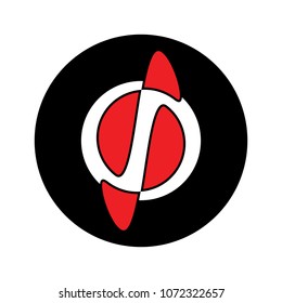 Modern dj vinyl disk. Vector illustration.
