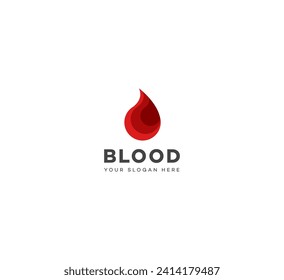 Plantilla vectorial de diseño de logotipo Dlood moderno. Plantilla del logotipo de donación de sangre.