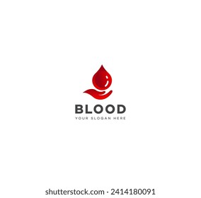 Modern Dlood logo design vector template. Blood Donation Logo template.
