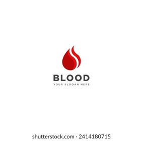 Modern Dlood logo design vector template. Blood Donation Logo template.
