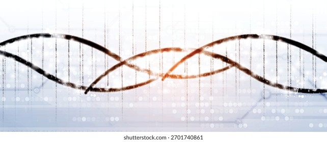Design moderno de dna, vias neurais, linhas moleculares