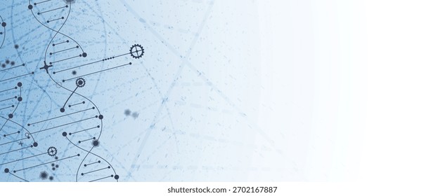 Modern dna design, neural pathways, molecular strands