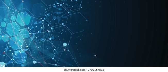 Diseño moderno de ADN, vías neuronales, hebras moleculares