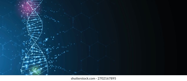 Design moderno de dna, vias neurais, linhas moleculares