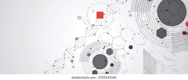 Modern dna design, neural pathways, molecular strands