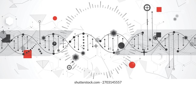 Modern dna design, neural pathways, molecular strands