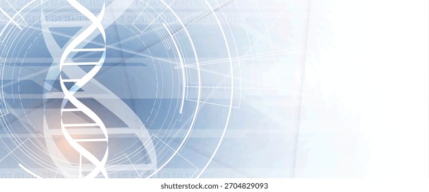 Diseño moderno de ADN, vías neuronales, hebras moleculares