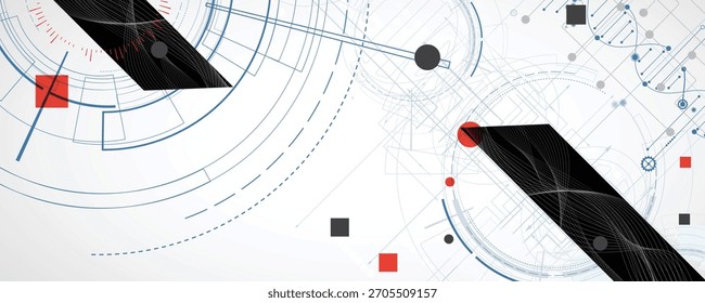 Design moderno de dna, vias neurais, linhas moleculares