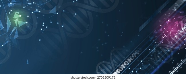 Modern dna design, neural pathways, molecular strands