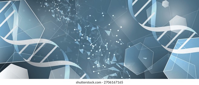 Modern dna design, neural pathways, molecular strands
