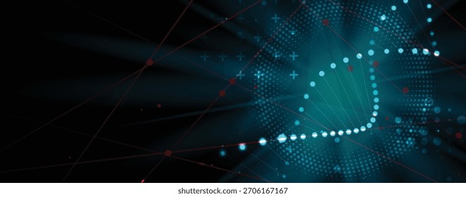 Modern dna design, neural pathways, molecular strands