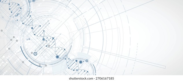Modern dna design, neural pathways, molecular strands