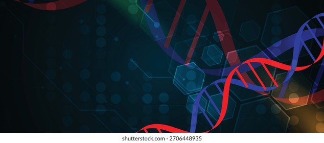 Modern dna design, neural pathways, molecular strands