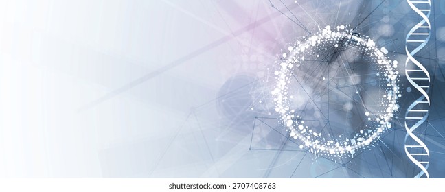 Modern dna design, neural pathways, molecular strands