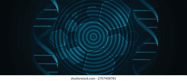 Modern dna design, neural pathways, molecular strands