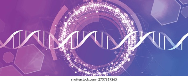 Modern dna design, neural pathways, molecular strands