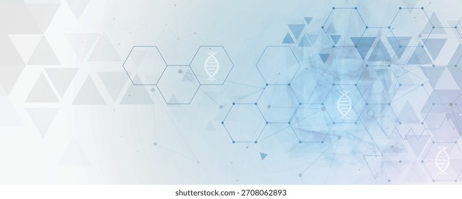 Modern dna design, neural pathways, molecular strands