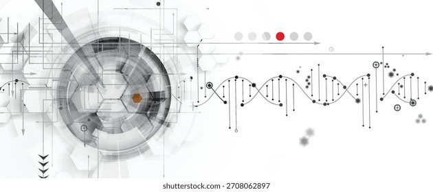 Modern dna design, neural pathways, molecular strands