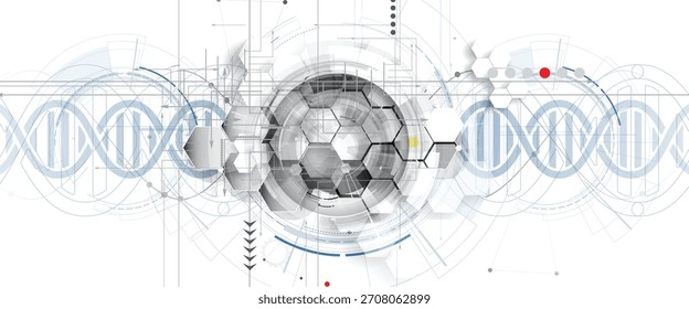 Modern dna design, neural pathways, molecular strands