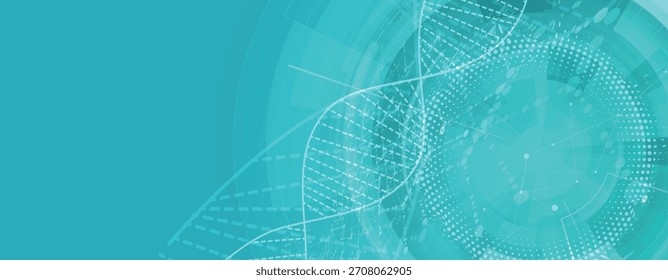 Diseño moderno de ADN, vías neuronales, hebras moleculares