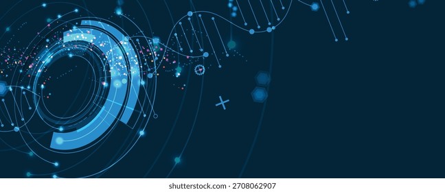 Modern dna design, neural pathways, molecular strands