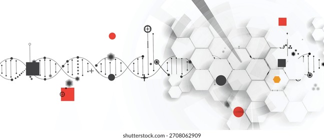 Modern dna design, neural pathways, molecular strands