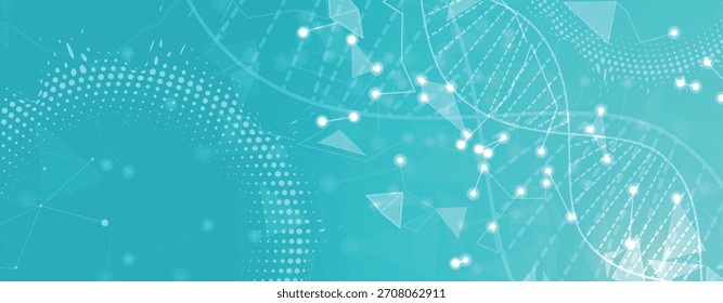Diseño moderno de ADN, vías neuronales, hebras moleculares