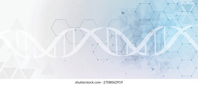 Modern dna design, neural pathways, molecular strands