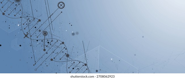 Modern dna design, neural pathways, molecular strands