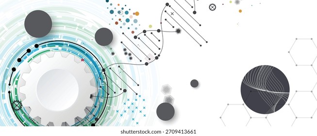 Modern dna design, neural pathways, molecular strands