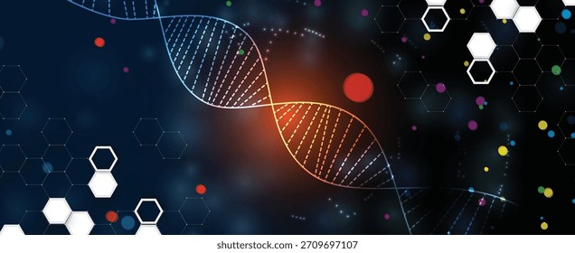 Modern dna design, neural pathways, molecular strands