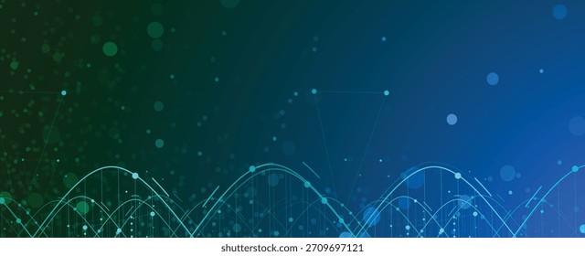 Modern dna design, neural pathways, molecular strands