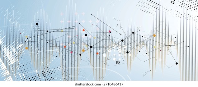 Modern dna design, neural pathways, molecular strands