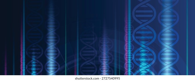Modern dna design, neural pathways, molecular strands