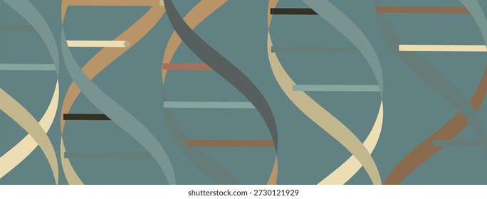 Modern dna design, neural pathways, molecular strands
