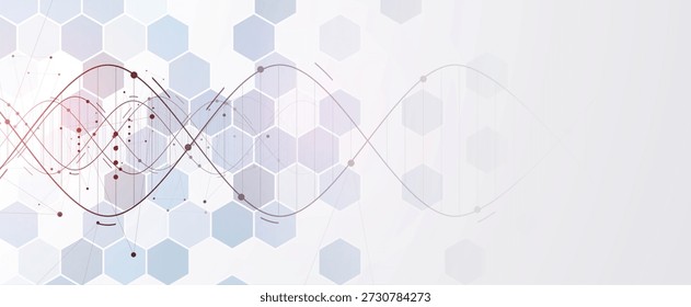 Modern dna design, neural pathways, molecular strands, biotechnology background