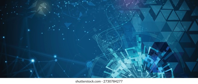 Diseño de ADN moderno, vías neuronales, hebras moleculares, fondo de biotecnología