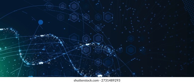 Modern dna design, neural pathways, molecular strands