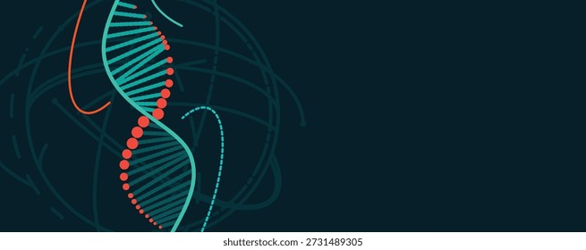 Design moderno de dna, vias neurais, cadeias moleculares