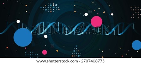 Modern dna design, neural pathways, molecular strands