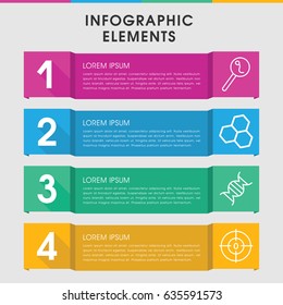Modern dna infographic template. infographic design with dna icons includes search sperm, dna. can be used for presentation, diagram, annual report, web design.